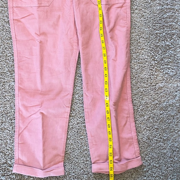 J Crew Foundry Garment-Dyed Corduroy Coverall Jumpsuit Weathered Rose Size 10 - Picture 7 of 14